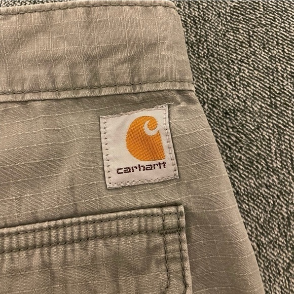 Carhartt Carpenter Shorts Men Size 36 Khaki 10 - Picture 3 of 9